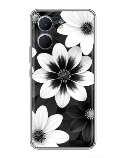 Чохол для OPPO A5x з картинкою «Монохромні айстри»