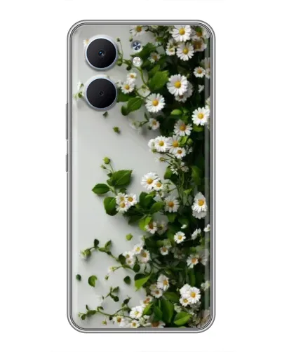 Чохол для OPPO A5x з картинкою «Гілка дрібних білих квітів»