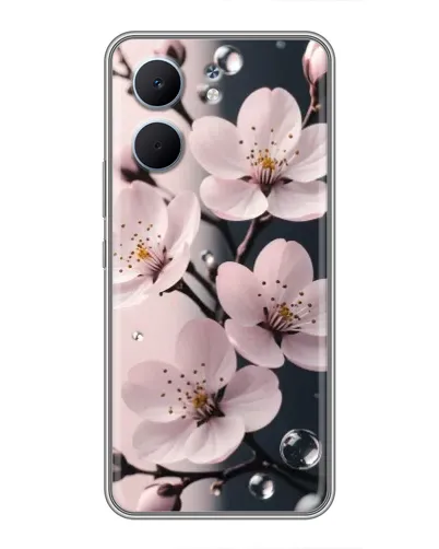 Чехол для OPPO A5x с картинкой «Нежная сакура и капли» Чехол для OPPO A5x с картинкой «Нежная сакура и капли»