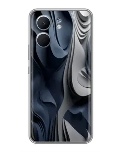 Чохол для OPPO A5x з картинкою «Об'ємні сині складки»
