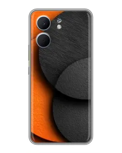 Чохол для OPPO A5x з картинкою «Геометрія помаранчевих кіл»