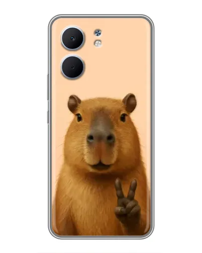 Чехол для OPPO A5x с картинкой «Капибара виктория»