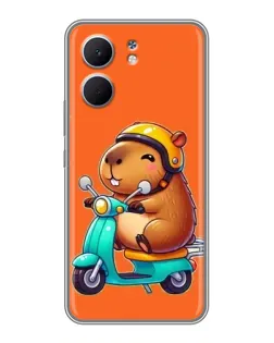 Чохол для OPPO A5x з картинкою «Капібара на скутері» Чохол для OPPO A5x з картинкою «Капібара на скутері»