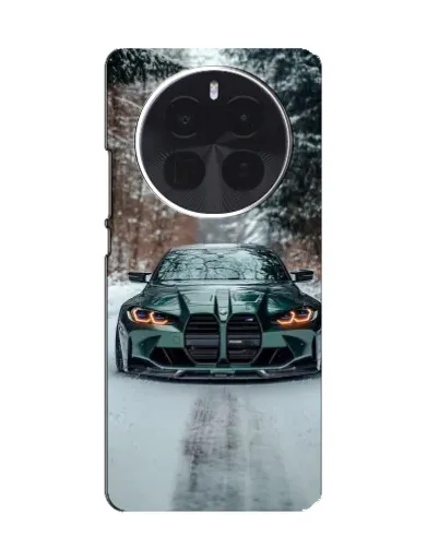 Чохол для OPPO A6 Max з картинкою «BMW у зимовому лісі»
