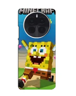 Чохол для OPPO A6 Max з картинкою «Губка Боб Minecraft»