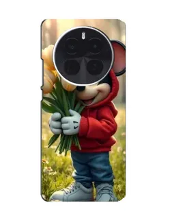 Чехол для OPPO A6 Max с картинкой «Микки с тюльпанами»