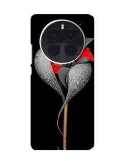 Чохол для OPPO A6 Max з картинкою «Срібна фантазійна квітка»
