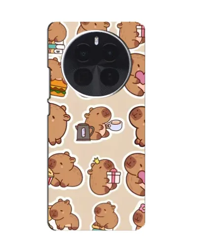 Чехол для OPPO A6 Max с картинкой «Капибары паттерн»