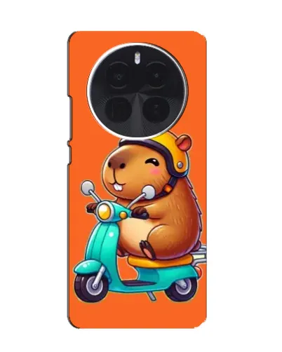 Чехол для OPPO A6 Max с картинкой «Капибара на скутере»