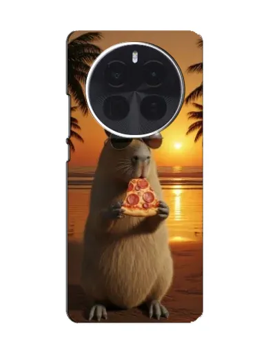 Чехол для OPPO A6 Max с картинкой «Капибара с пиццей»