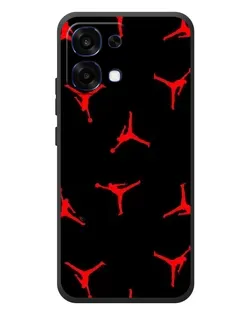 Чехол для OPPO A6 Pro с картинкой «Jordan Red Pattern»