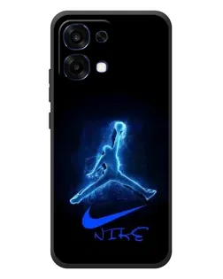 Чехол для OPPO A6 Pro с картинкой «Jordan Neon Blue»