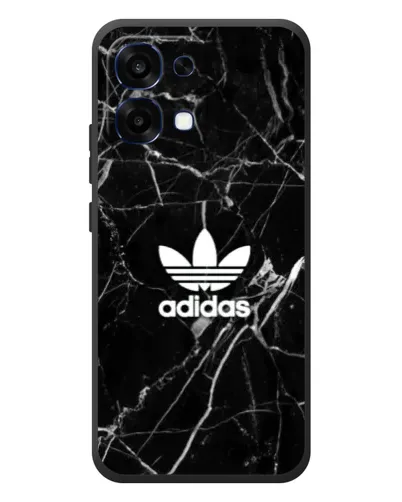 Чехол для OPPO A6 Pro с картинкой «Белый мрамор Adidas»