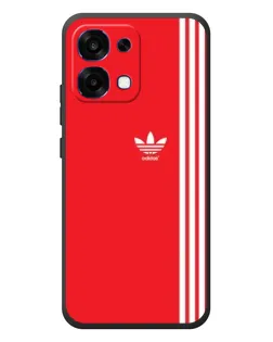 Чехол для OPPO A6 Pro с картинкой «Красный минимализм Adidas»