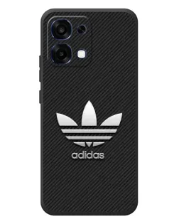 Чехол для OPPO A6 Pro с картинкой «Adidas Карбоновая текстура»