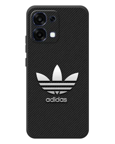 Чехол для OPPO A6 Pro с картинкой «Adidas Карбоновая текстура»