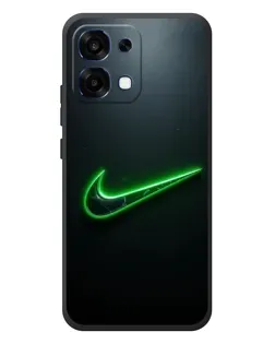 Чехол для OPPO A6 Pro с картинкой «Неоновый контур Nike»