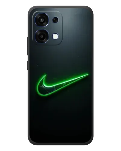 Чехол для OPPO A6 Pro с картинкой «Неоновый контур Nike»
