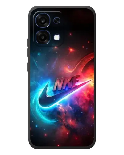 Чехол для OPPO A6 Pro с картинкой «Огненный логотип Nike»