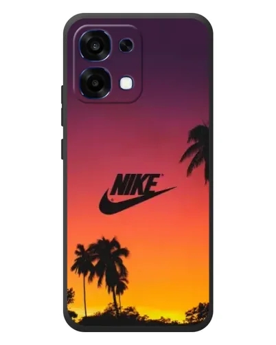 Чехол для OPPO A6 Pro с картинкой «Nike на закате солнца»