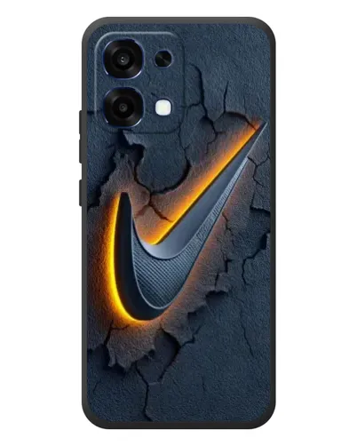 Чехол для OPPO A6 Pro с картинкой «Объемный логотип Найк»