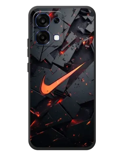 Чехол для OPPO A6 Pro с картинкой «Nike — эффект разломов»