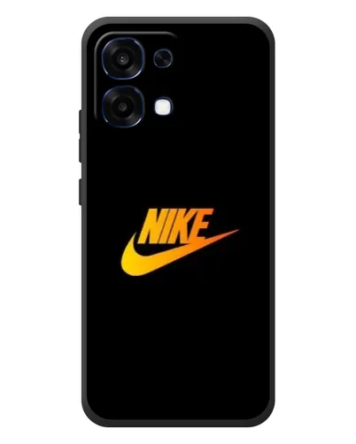 Чехол для OPPO A6 Pro с картинкой «Золотой логотип Nike»