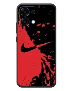 Чехол для OPPO A6 Pro с картинкой «Красные брызги Nike» Чехол для OPPO A6 Pro с картинкой «Красные брызги Nike»