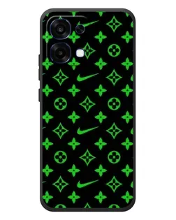 Чехол для OPPO A6 Pro с картинкой «Неоновый принт LV»