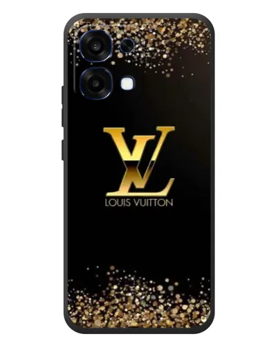 Чехол для OPPO A6 Pro с картинкой «LV — золотые искры»