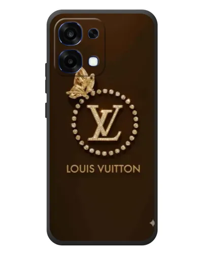 Чехол для OPPO A6 Pro с картинкой «LV — золотая печать»