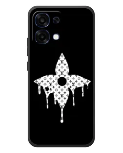 Чехол для OPPO A6 Pro с картинкой «Цветочная монограмма»