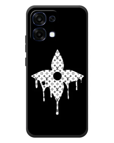 Чехол для OPPO A6 Pro с картинкой «Цветочная монограмма»