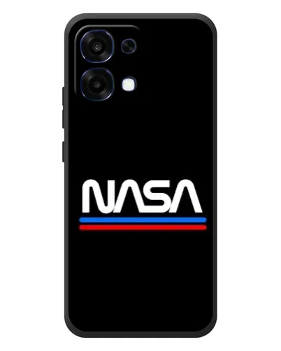 Чехол для OPPO A6 Pro с картинкой «NASA — классика Red Blue»