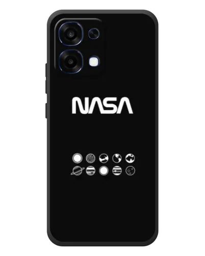 Чехол для OPPO A6 Pro с картинкой «NASA — технический принт»