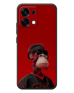 Чехол для OPPO A6 Pro с картинкой «Bored Ape в красном»