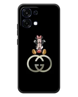 Чехол для OPPO A6 Pro с картинкой «Минни Маус на лого»