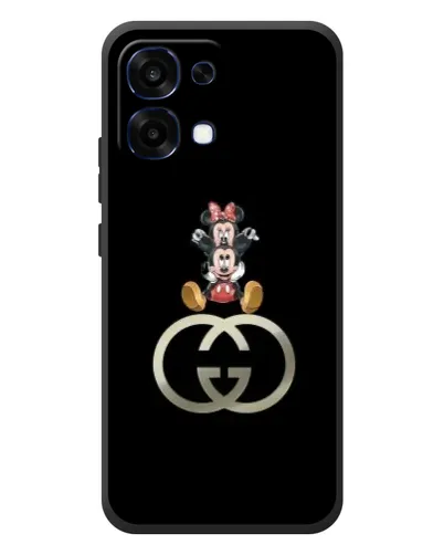 Чехол для OPPO A6 Pro с картинкой «Минни Маус на лого»