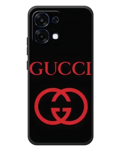 Чехол для OPPO A6 Pro с картинкой «Gucci — красный логотип»
