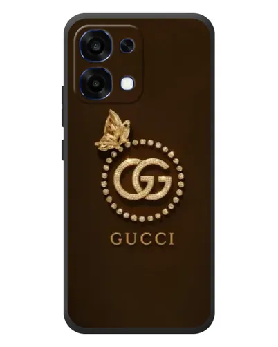 Чехол для OPPO A6 Pro с картинкой «Gucci — золотая бабочка»