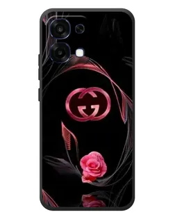 Чехол для OPPO A6 Pro с картинкой «Gucci — неоновая роза»