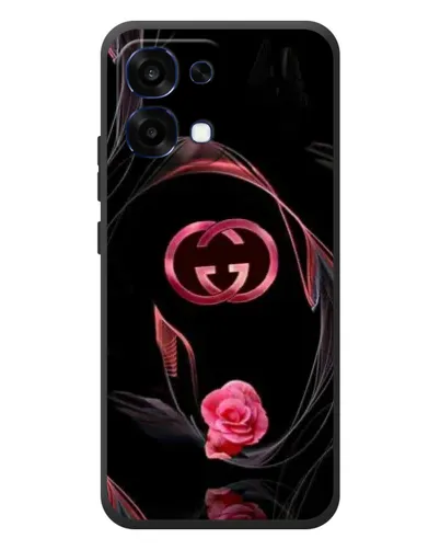 Чехол для OPPO A6 Pro с картинкой «Gucci — неоновая роза»