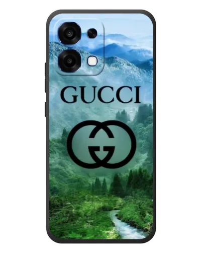 Чехол для OPPO A6 Pro с картинкой «Gucci — горный пейзаж»