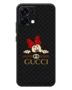 Чехол для OPPO A6 Pro с картинкой «Минни Маус Gucci — черный»