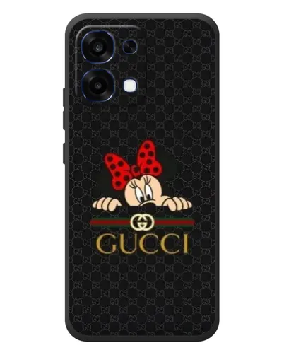Чехол для OPPO A6 Pro с картинкой «Минни Маус Gucci — черный»