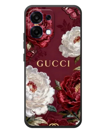 Чехол для OPPO A6 Pro с картинкой «Gucci — бордовые розы» Чехол для OPPO A6 Pro с картинкой «Gucci — бордовые розы»