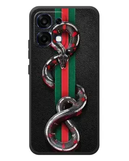 Чехол для OPPO A6 Pro с картинкой «Gucci — змея на полосе» Чехол для OPPO A6 Pro с картинкой «Gucci — змея на полосе»