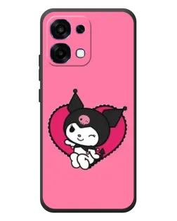 Чехол для OPPO A6 Pro с картинкой «Kuromi — любовь в сердце»
