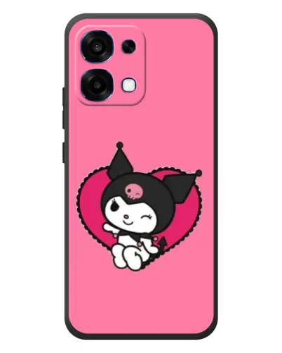 Чехол для OPPO A6 Pro с картинкой «Kuromi — любовь в сердце» Чехол для OPPO A6 Pro с картинкой «Kuromi — любовь в сердце»