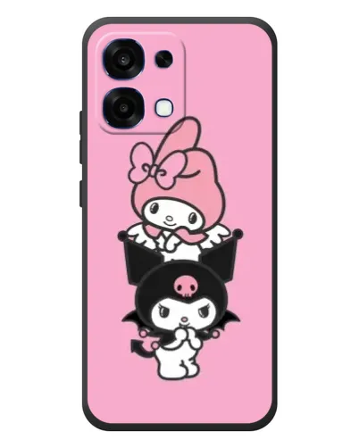 Чехол для OPPO A6 Pro с картинкой «My Melody и Kuromi» Чехол для OPPO A6 Pro с картинкой «My Melody и Kuromi»